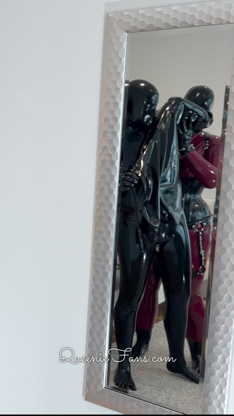 bbw bondage dressing fetish latex nsfw rubber straight tied clip