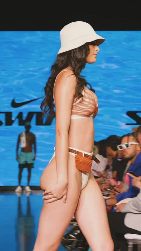 bikini model walking clip