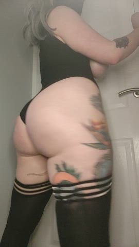 alt ass bending over emo goth knee high socks tattoo goth-girls clip