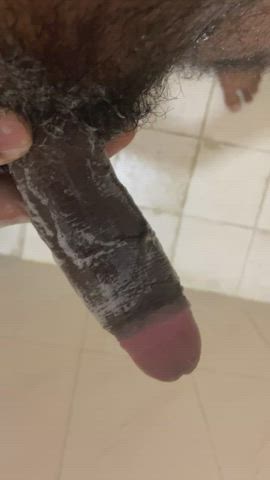 Indian cock in a shower
