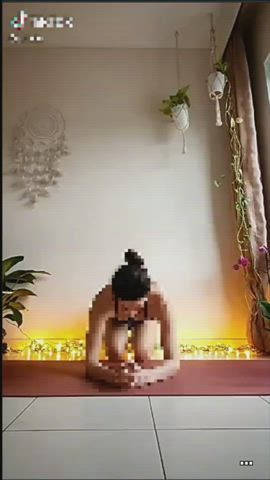 Bull Caption Censored Cuckold Feet Humiliation TikTok Yoga clip