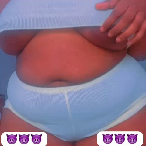 bbw big tits booty ebony jiggling natural natural tits nipples thick ebony-titties