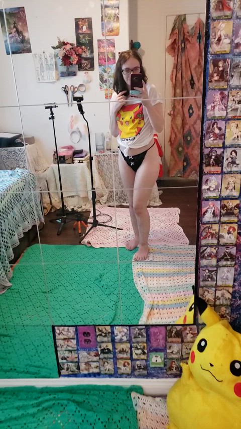 Pokemon all over this nerd's photoshoot room