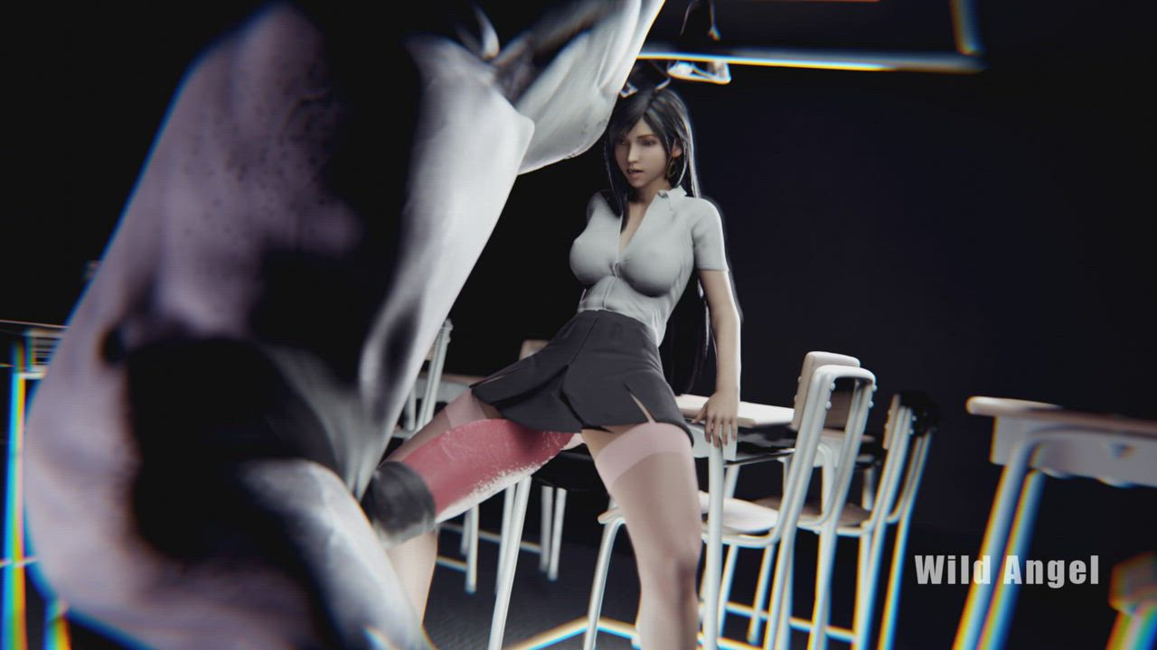Tifa Lockhart Hard Sex in the Classroom [Final Fantasy] (WildAngel3D)