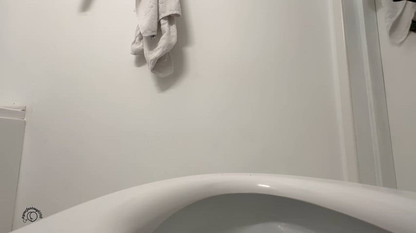 Naked Creamy Poop In The Toilet Bowl Big Ass BBW