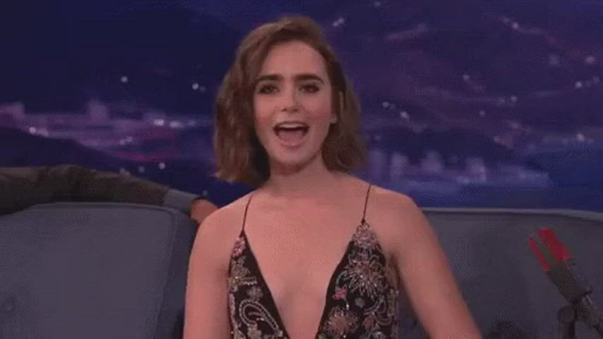 cute lily collins sexy clip