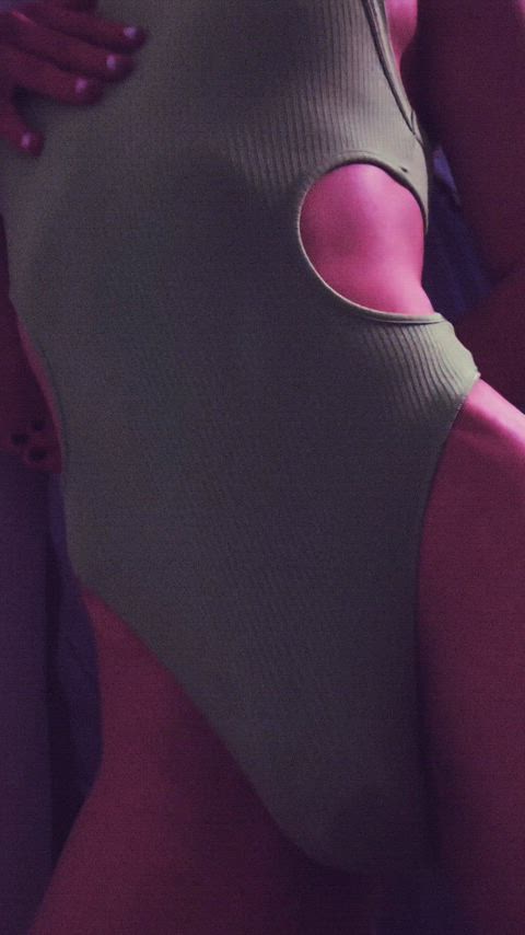 bodysuit bulge cock crossdressing femboy girlcock trans-women clip