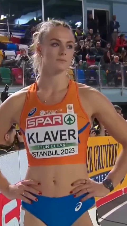 Lieke Klaver in her dutch kit Istanbul