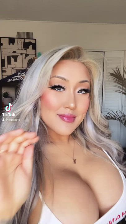 Blonde Fake Boobs TikTok clip
