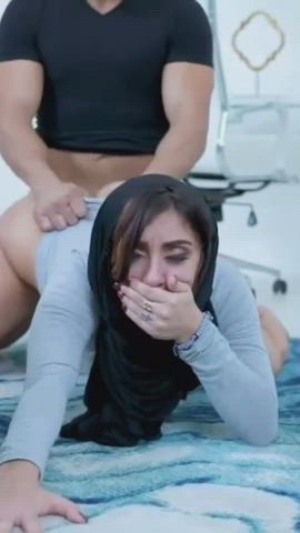 Arab Ass Clapping Big Ass Hardcore Hijab Jezebeth Jiggling Muslim Plowcam Porn GIF
