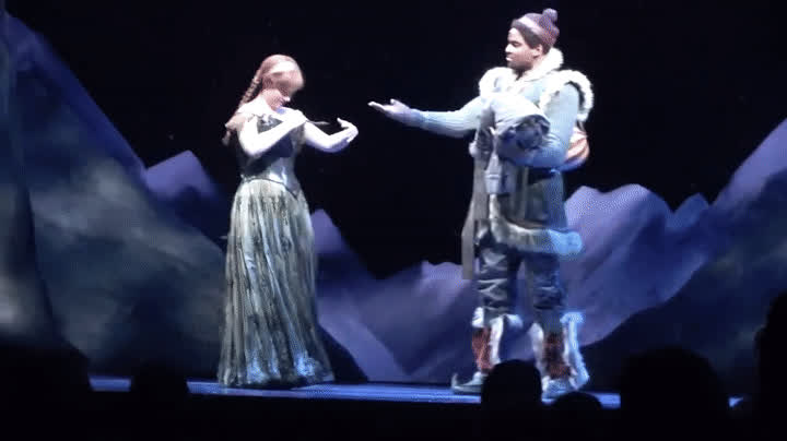 Anna strips to her bloomers - Frozen: The Broadway Musical