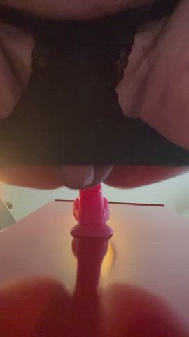 dildo riding sissy slut clip