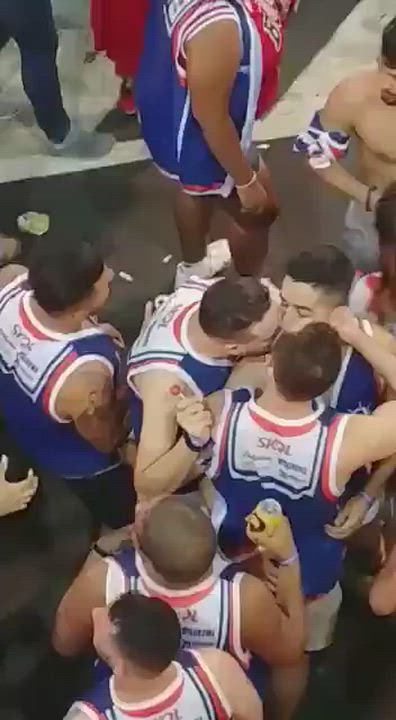 Brazilian Gay Kissing clip