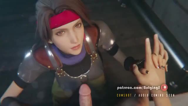Jessie Rasberry - Hand holding messy blowjob (Bulging Senpai) [Final Fantasy VII]