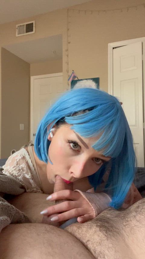 amateur blowjob deepthroat trans clip