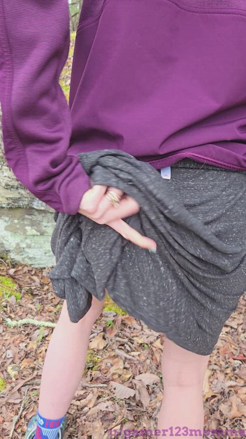 asshole fisting gaping hiking outdoor pussy thong clip