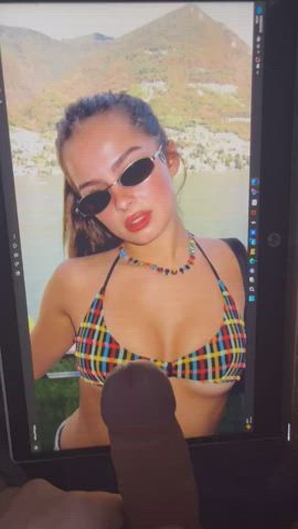 bikini celebrity cumshot facial tiktok tribute clip