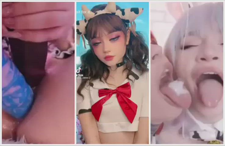 cowgirl split screen porn tiktok clip