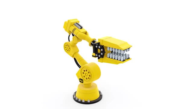 Robotic Arm Cruncher - Showcase Animation