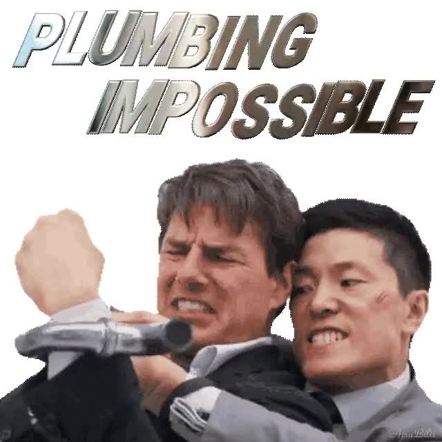 Tom Cruise Plumbing Impossible sticker