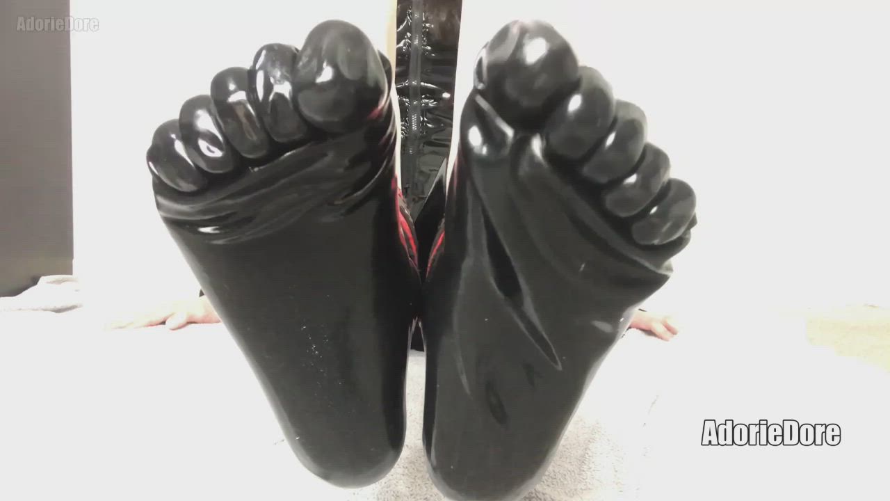 adoriedore feet feet fetish fetish latex socks soles toes trans clip