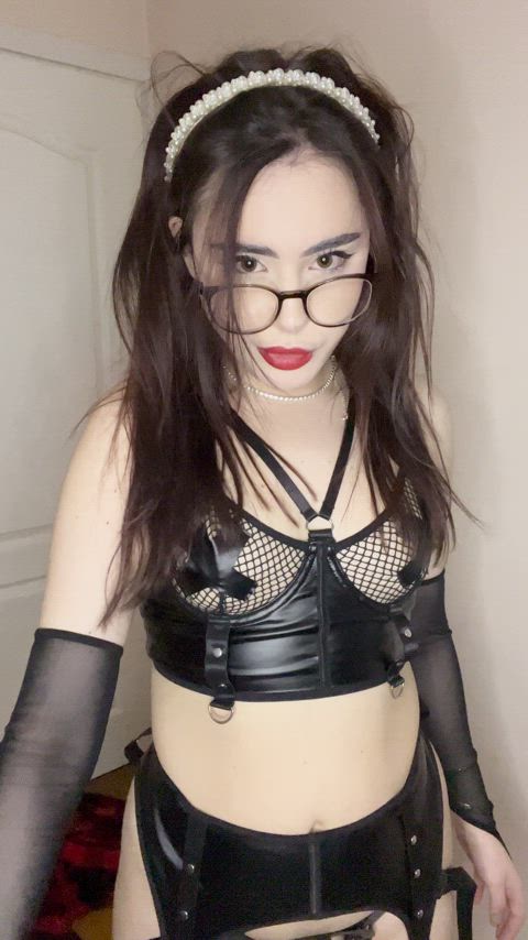 Say YES if you'd love to have your ass bullied by a nerdy 19yr old brunette