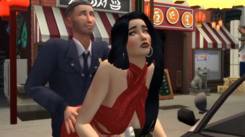 doggystyle police prostitute public rough clip