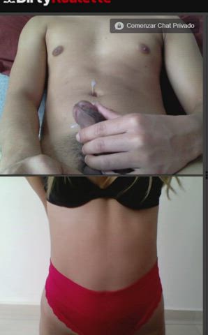 cuckold cumshot webcam clip