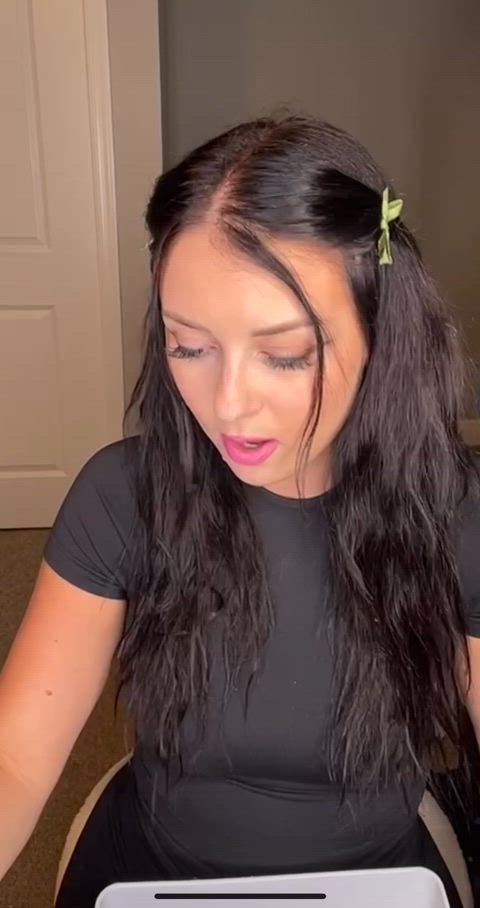 blue eyes candid lips sexy clip