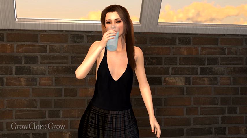 3d animation giantess huge tits clip