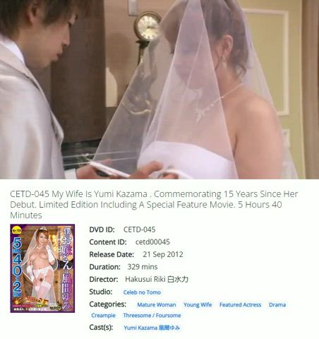 blowjob bride caption jav japanese wedding yumi kazama clip