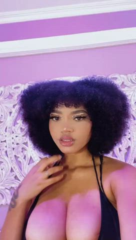 african american afro big tits cute ebony natural tits solo stripchat teen tits clip