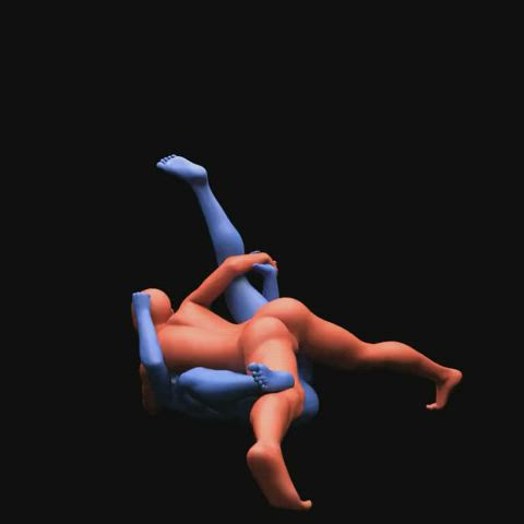 3d animation wrestling clip