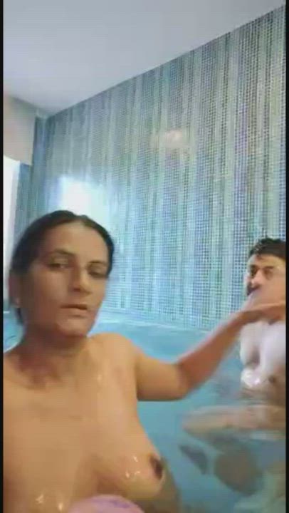 ❤️🔥️ Mature couple homemade fun inside swimming pool ⚡⚡[Link In Comment]