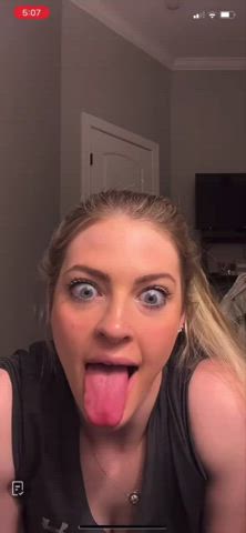 Ahegao TikTok Tongue Fetish clip