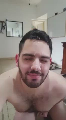 Cum Facial Gay clip