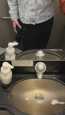 airplane bathroom pee peeing piss pissing public toilet clip