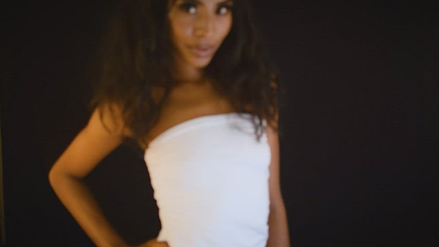 18 years old ebony model seduction sensual sex sexy skinny strip webcam clip