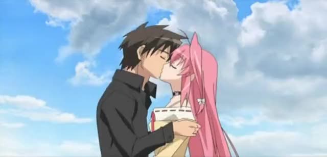 anime kiss scenes