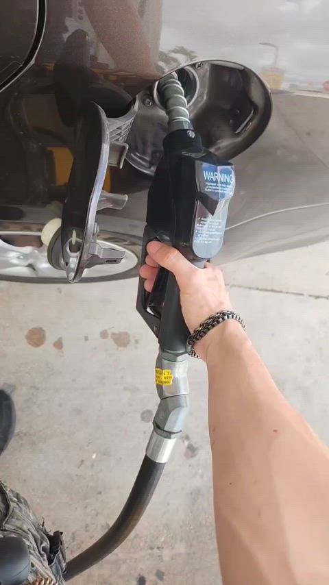 She always makes me pump the gas...