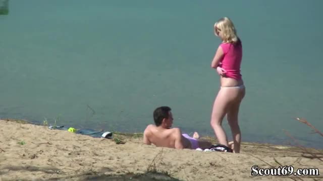 Hot couple caught fucking on the beach