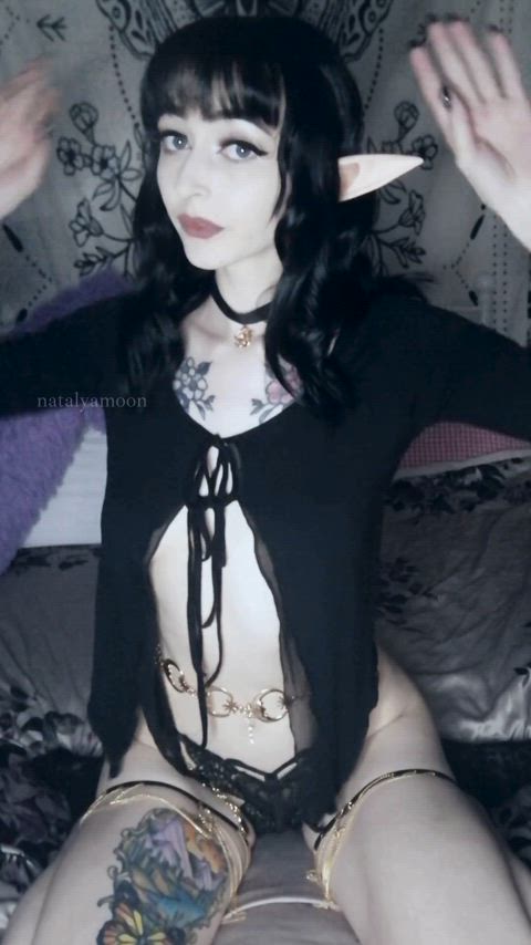 alt alternative costume cute egirl elf fansly fantasy goth onlyfans alt-girls e-girls