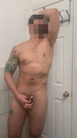 Amateur Bathroom Cum Cumshot Homemade Jerk Off Male Masturbation Masturbating clip