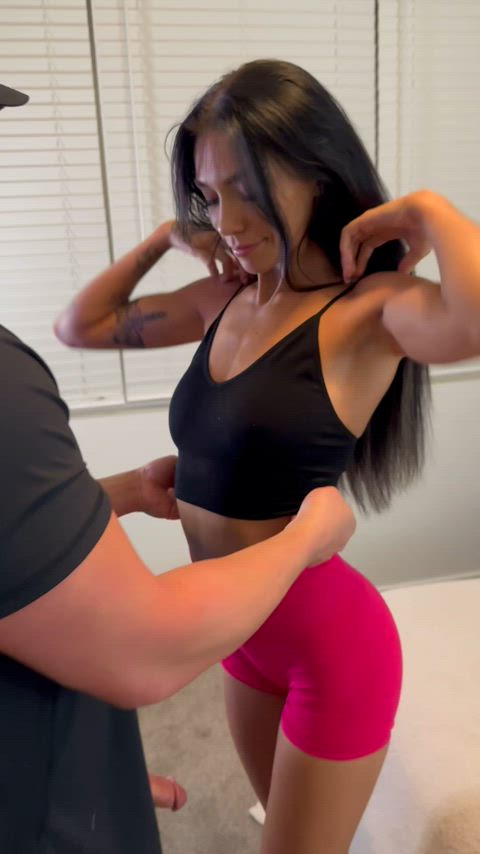 boobs fitness gym onlyfans teen clip