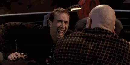 Nick Cage Laughing
