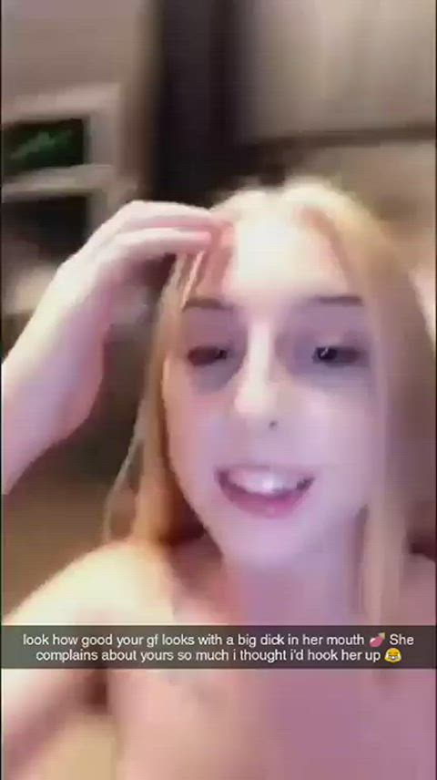 bbc blowjob caption cute sharing smile white girl clip