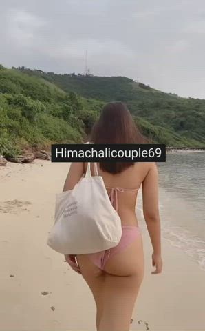 ass bikini boobs desi exhibitionist flashing hotwife indian outdoor public clip