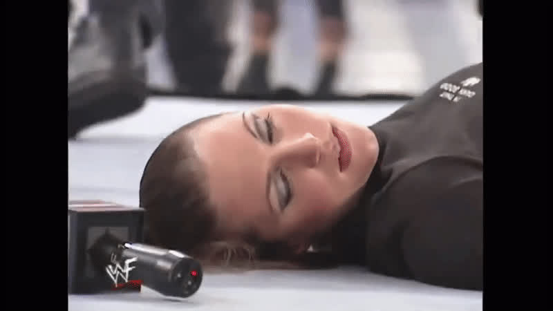 Brunette Stephanie McMahon Wrestling clip