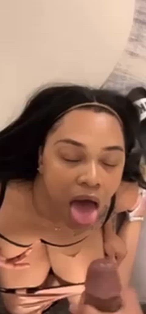 cum cumshot cute ebony ebony couple facial clip