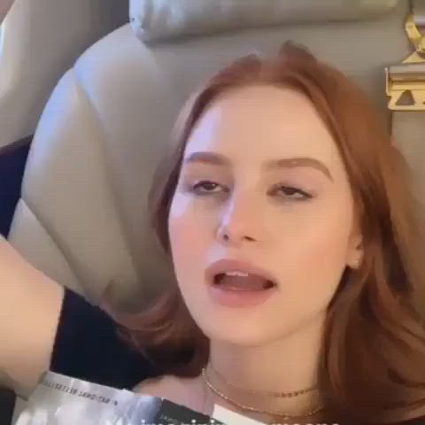 Lips Madelaine Petsch Redhead clip